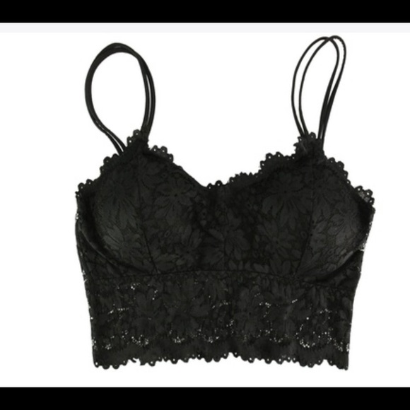 Lacy crop top push up bralette. Wireless. NEW - Picture 3 of 5